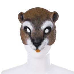 Halloween Easter Costume Party Mask Squirrel Face Masks Cosplay Masquerade for Adults Men & Women PU Masque HNA17012274I