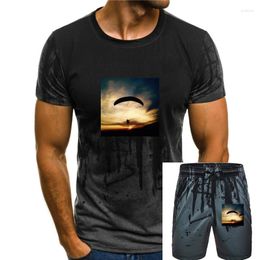 Men's Tracksuits Airbrushed Paraglider Parachute T-Shirt In All Sizes Men T Shirt Clothing Plus Size Top Tee Summer Style