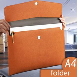 Card Holders Multi-functional Stylish And Simple Business Document Bag Double-Layer Snap-Type Multi-color Optional Multi-layer Briefcase