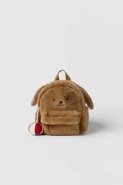 Backpack Brown Plush Cute Dog Children's Small Balloon Hanging Decoration Shoulder For Boy And Girls Kawaii Bags