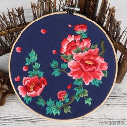 Chinese Style Products Summer Flower Embroidery DIY Needlework Hydrangea Peony Needlecraft for Beginner Cross Stitch R230803