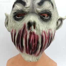 Party Masks Novel Cool Mask Halloween Horror Latex Mascara Vampire Zombie Horror Mask Demon Cosplay Mask Masquerade Scary Mascara Carnaval L230803