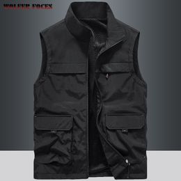 Men's Vests Summer Vest Men Outdoors Gilets Pography Camping Coat Men's Vests Man Male Outerwear Tool Luxury Sleeveless Work Zip Jacket 230803