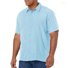 Men's Casual Shirts Hawaiian Shirt Summer Clothing Gradient Printing 3d Mens Short Sleeve Tops Loose 2023 Fashion Apparel 6xl