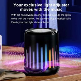 Portable Speakers Stereo Music Bluetooth Wireless Speaker Colorful Beam Portable Mini Outdoor Loudspeaker Surround Bas Small Sound USB