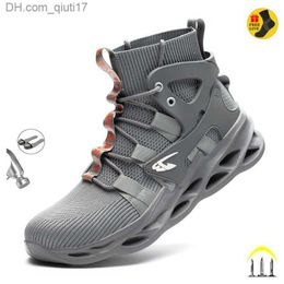 Boots Men's safety shoes anti perforation work shoes light work shoes men's steel toe safety shoes Z230803