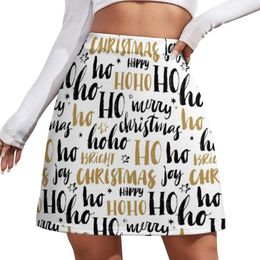 Skirts Word Art Aestheti Skirt Summer Christmas Letter Print Fashion Casual A-line Trendy Mini Custom Oversized Clothes