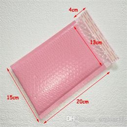 Usable space pink Poly bubble Mailer Gift Wrap envelopes padded Self Sealing Packing Bag factory 210N
