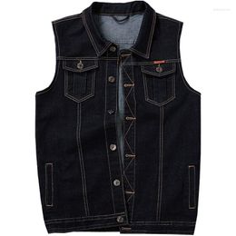 Men's Vests Arrival Fashion Extra Large Men Tide Casual Sleeveless Vest Single Breasted Denim Plus Size 3XL 4XL 5XL 6XL 7XL8XL