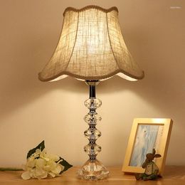 Table Lamps Simple Style Crystal Lamp El Bedside For Living Room Creative Bedroom Decoration