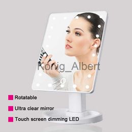 Compact Mirrors Intelligent Adjustable Brightness 16 Lamps/22 Lamps LED Illuminated 10x Makeup Mirror NE x0803