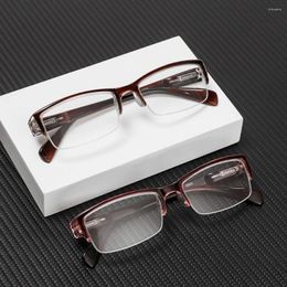 Sunglasses Neutral Reading Glasses Half Frame Men's Hyperopia Women's Anti Fatigue Presbyopia Resin