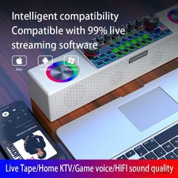Portable Speakers Special Live Broadcast Sound Card Equipment Multifunctional Wireless Bluetooth Speakers Portable Family All-in-one Machine R230803