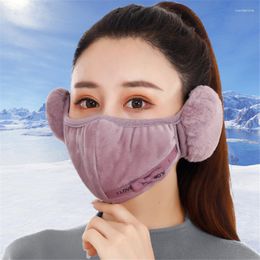 Motorcycle Helmets Earmuffs Winter Unisex Breathable Holes Mask Cold-Proof Thermal Two-In-One Wrap Band Outdoor Riding Ear Muff