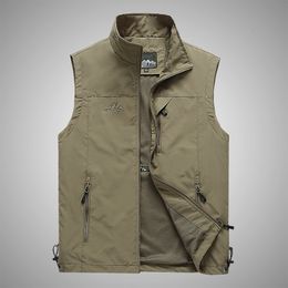 Men's Vests Men Casual Vest Jacket Man Fashion Workwear Windproof Utility Vest Sleeveless Jacket Waistcoat 230803