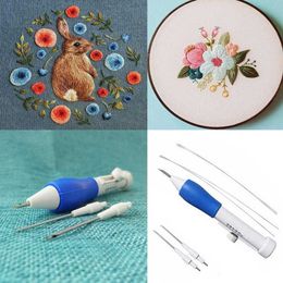 Chinese Style Products New Embroidery Pen Set Three -Dimensional Embroidery Design Practical ABS Plastic DIY Weaving Needle Knitting Tool