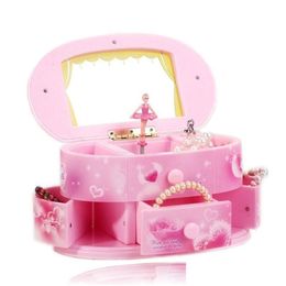 Novelty Items Rotating Ballerina Music Box To Send Girlfriend Birthday Gift Boxs Plastic Jewelry Storage Christmas 210319 Drop Deliv Dh9Em