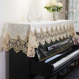 Dust Cover European Cloth Piano Cover Towel Home Kitchen Counter Decorations Lace Bench Chair Tablecloth Living Room TV Dust Covers R230803