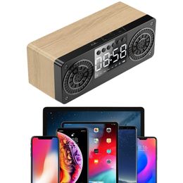 Portable Speakers Bluetooth Speaker Flash Connection Clock Function Stereo Sound Portable Home Wireless Speaker