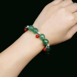 Strand Vintage Classic Natural Stone Jewellery Handmade Simply Green Jades Beaded Charms Chain Bracelets