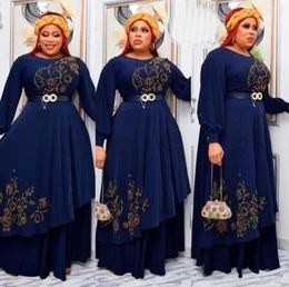 Ethnic Clothing Elegant Muslim Party Long Dresses Women With Sashes Islamic Turkey African Robe Musulman Djellaba Femme 2023