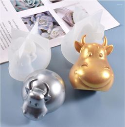 Baking Moulds Transparent Silicone Mould Dried Flower Resin Decorative Craft DIY Three-dimensional Cow Mould Epoxy Moulds For Jewellery