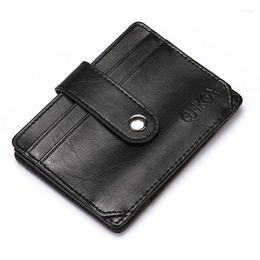 Wallets High Quality PU Leather Men Wallet Fashion Hasp Purse Holder Short Male Small Money Card Bag