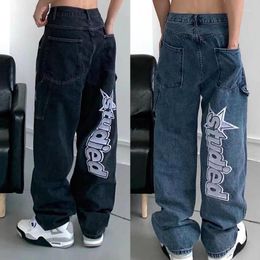 Men's Pants Baggy Jeans For Men Casual Clothes Cargo Hip-Hop Y2K Style Vacation School Party Travel Street Races