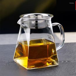 Hip Flasks Heat-resisting High Borosilicate Glass Tea Pitcher Set Accessory Clear Fair Mug Chinese Divider Milk Coffee Jug