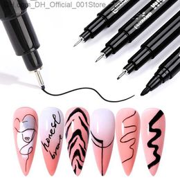 Nail Polish 1Pc Bar Line Drawing Brush Nail Art Brush Lining Acrylic Nail Waterproof Painting DIY 3D Handle Tool Z230802