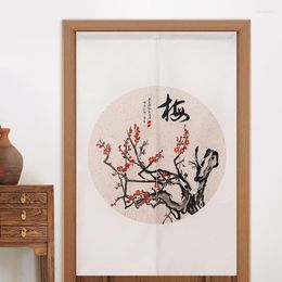 Curtain Traditional Chinese Ink Door Plum Orchid Bamboo Chrysanthemum Feng Shui Noren Kitchen Bathroom Divider