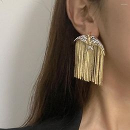 Dangle Earrings 2023 Metal Bird Animal Tassel Women's Classic Luxury Banquet Jewellery Accessories For Women