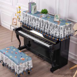Dust Cover Household Decorative Piano Bench Cover Piano Top Piano Dust Cover Protector Bag Chair Decoration Stool Covers Merchandises Home R230803