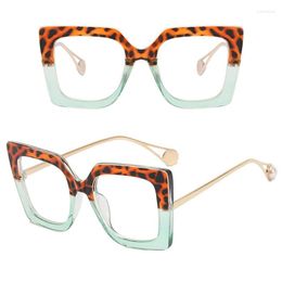 Sunglasses Fashion Women Square Blue Light Glasses Oprawki Okularowe Damskie Glass Frame Retro Clear Reading Computer Eyeglasses Unisex