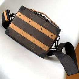 Top Luxury Designer bag Mens and womens Fashion Box Bag Leather printed Shoulder Bag Mini Portable Tote bag #45935