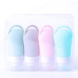 Storage Bottles Hangable Silicone Sub-bottling 38/60/90ml Refillable Squeeze Tube Flip-top Outdoor Leak Proof Portable Travel