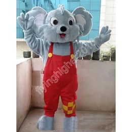 Koala Bear Mascot Costume Halloween Christmas Fancy Party Dress Cartoon Character Suit Carnival Unisex Adults Outfit
