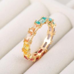 Wedding Rings Xinchen Round Finger Ring For Women Female Girlfriend Romantic Birthday Christmas Gifts Fashion Colorful CZ Zircon Stone