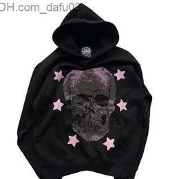 Men's Hoodies Sweatshirts Y2K Gothic Skull Print Vintage Hoodie Women's High Street Trend Harajuku Loose Hoodie Men's New Z230803