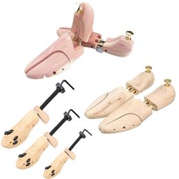 Shoe Parts Accessories Stretcher Wooden Shoes Tree Shaper Rack Wood Adjustable Flats Pumps Boots Expander Trees Size SML Man Women 230802