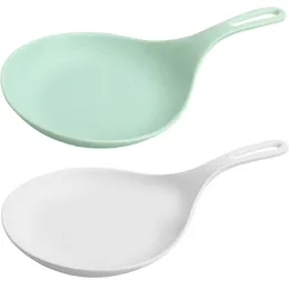 Dinnerware Sets 2 Pcs Wok Large Dishes Pasta Handle Plates Microwave Spoon Appetiser Melamine Handheld Plastic Pallets