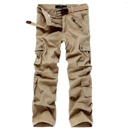 Men's Pants Cargo Multi Pocket Hip Hop Overalls High Street Style Zipper Trousers For Outdoor Camping Climbing Streetwear