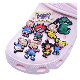 Shoe Parts Accessories Designer Cute Charms Assorted New Clog Pvc Charm For Sandals Drop Delivery Series Randomly