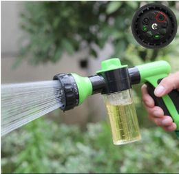 Other Dog Supplies 8 In 1 Jet Spray Gun Pressure Hose Nozzle Foam Soap Dispenser Garden Watering Horse Animal Car Washing Tool Dropsipping 230802