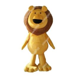 Adult Characte Lion Furry Polar Mascot Costume Halloween Christmas Dress Full Body Props Outfit Mascot Costume