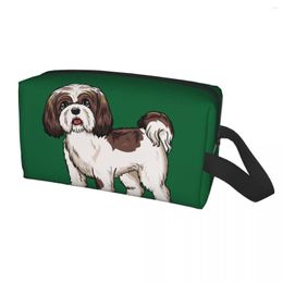 Cosmetic Bags Cute Shih Tzu Dog Travel Toiletry Bag Women Makeup Organizer Beauty Storage Dopp Kit