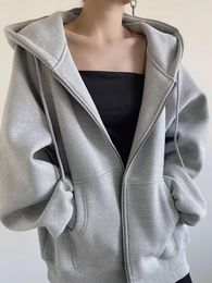 Women's Hoodies Grey Sweater Coat Spring Early Summer Autumn Clothing Offer Female Sweatshirt Women Sweatshirts