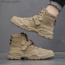 Boots 2023 New Work Boots Men's Comfortable Desert Boots Retro Casual Men's Top Class Shoes Autumn Winter Anti slip Hiking Boots Botas Hombre Z230803