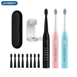 smart electric toothbrush Ultrasonic Sonic Electric Toothbrush Rechargeable Tooth Brush Washable Electronic Whitening Teeth Brush Adult Timer JAVEMAY J110 x080