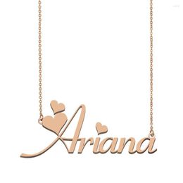 Pendant Necklaces Ariana Name Necklace Custom For Women Girls Friends Birthday Wedding Christmas Mother Days Gift